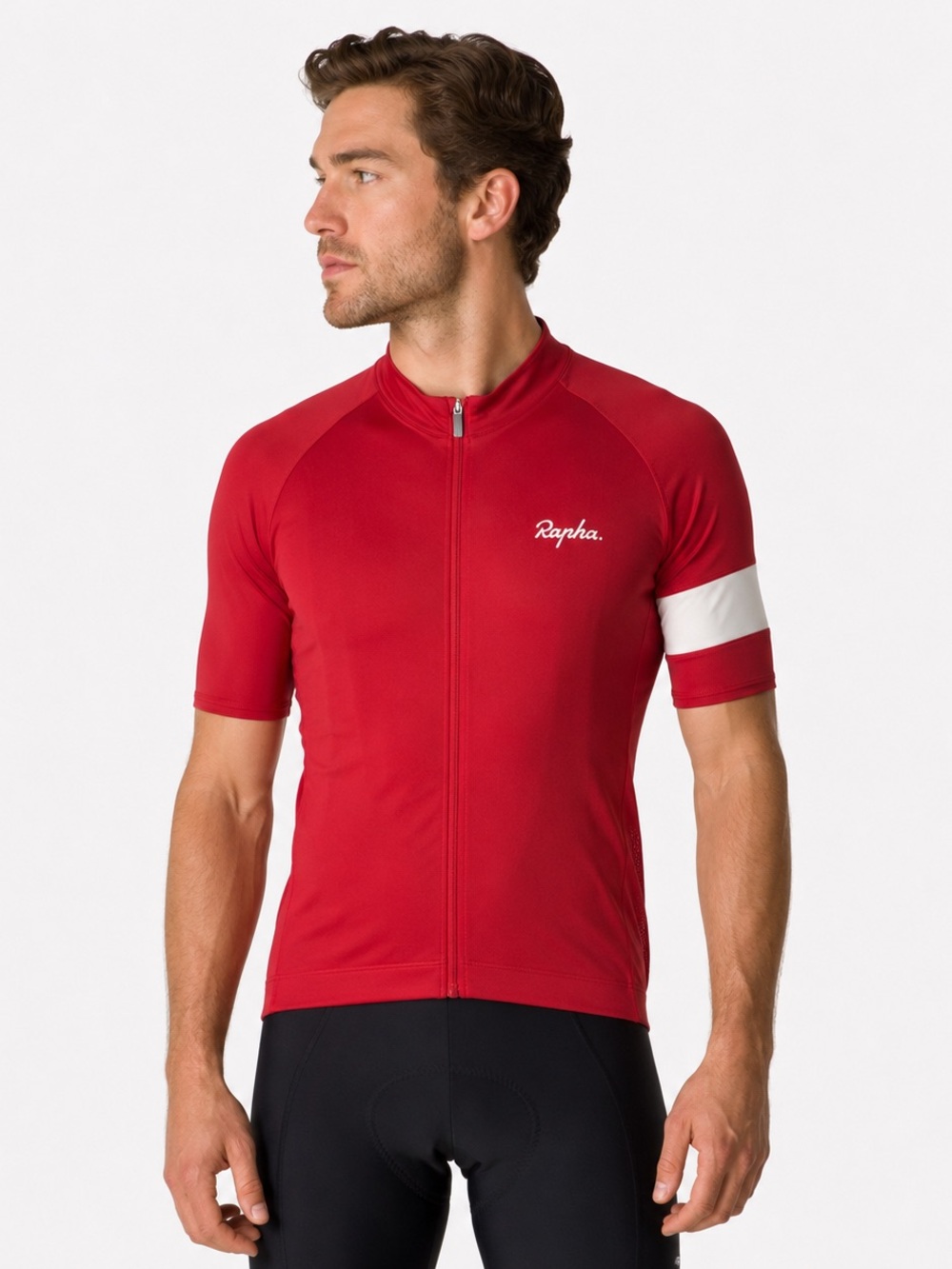Rapha Men’s Core Cycling Jersey XL Red White Short Sleeve